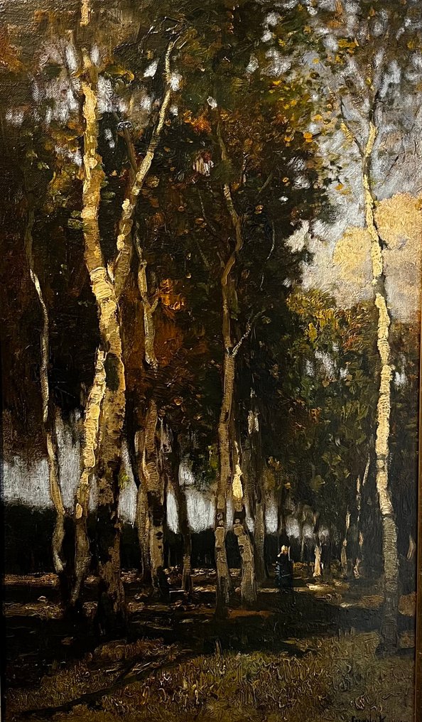 cornelis kuijpers 1864-1932 - Berkenbos #1.0