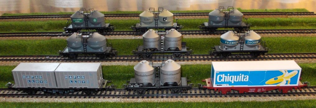 Märklin H0 - 4672, 4511, 4659, 4658, 4622, 4673, 4792, - Modell tågvagn (9) #1.0