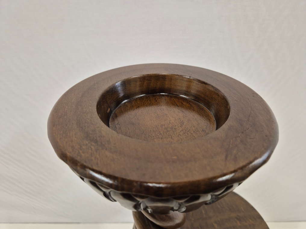 Columnar carving, Hoogglans - 60 cm - nutwood - 1960 #3.2