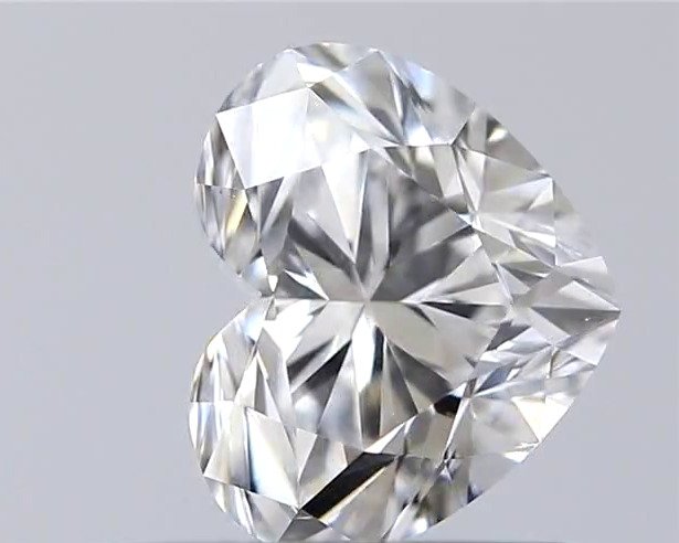 Nincs minimálár - 1 pcs Gyémánt  (Természetes)  - 0.51 ct - Szív - D (színtelen) - VS1 - Amerikai Gemmológiai Intézet (GIA) - *VG EX* #1.0