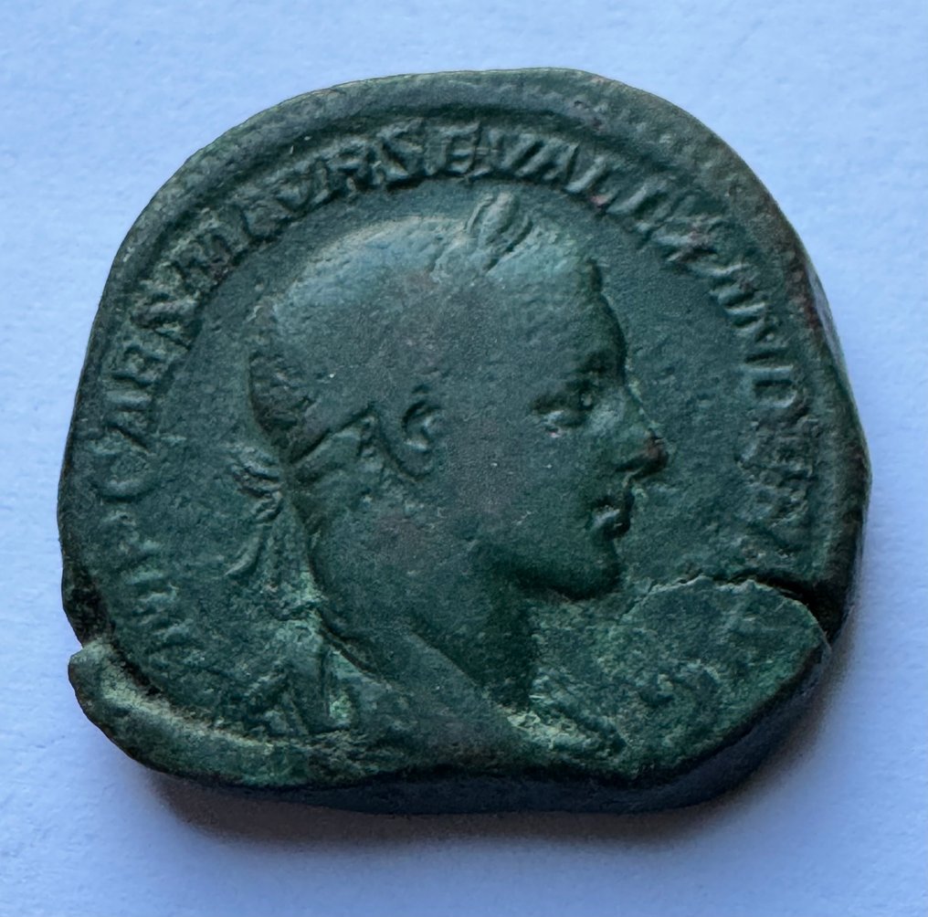 Impero romano. Alessandro Severo (222-235 d.C.). Sestertius Roma - Victoria  (Senza prezzo di riserva) #1.0