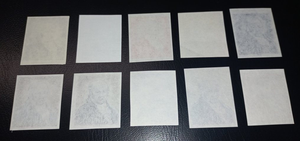 西班牙 1950/1970 - 弗朗西斯科·德·戈雅的版画——MNH 试印 - PRUEBAS - PROBEN #4.3