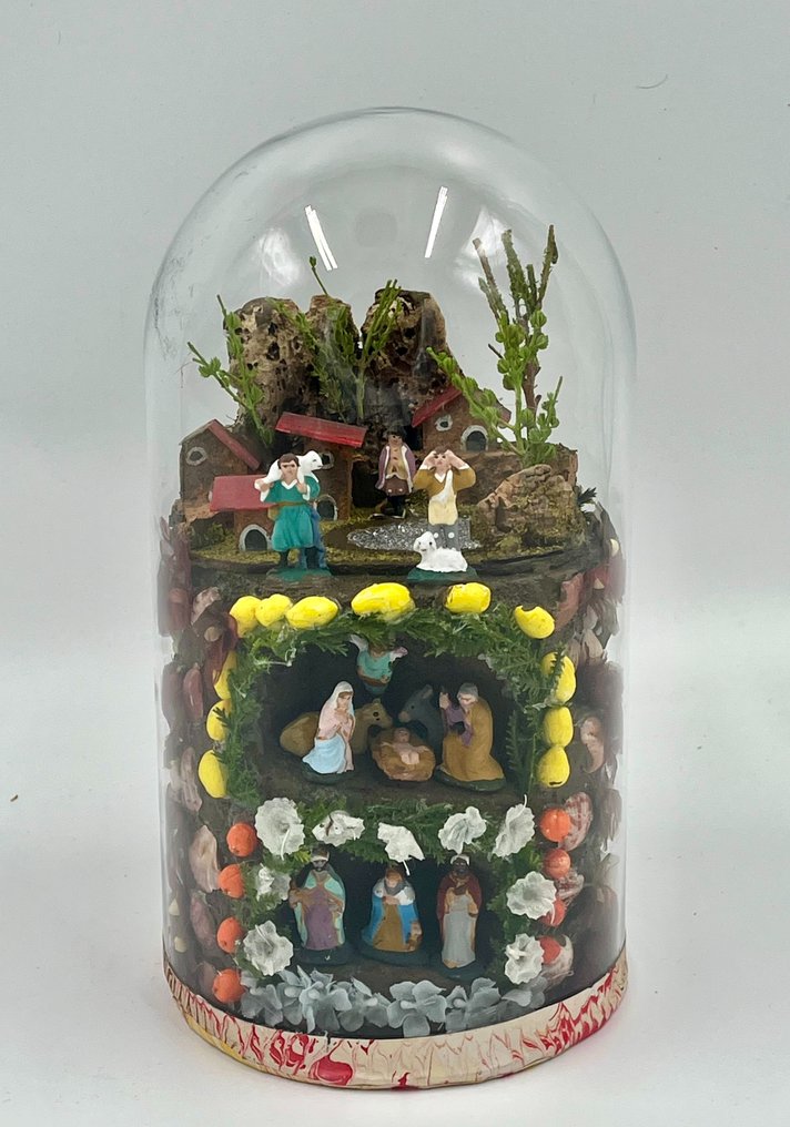 Nativity scene - Earthenware, Glass - Belen urn - 28 cm #1.0