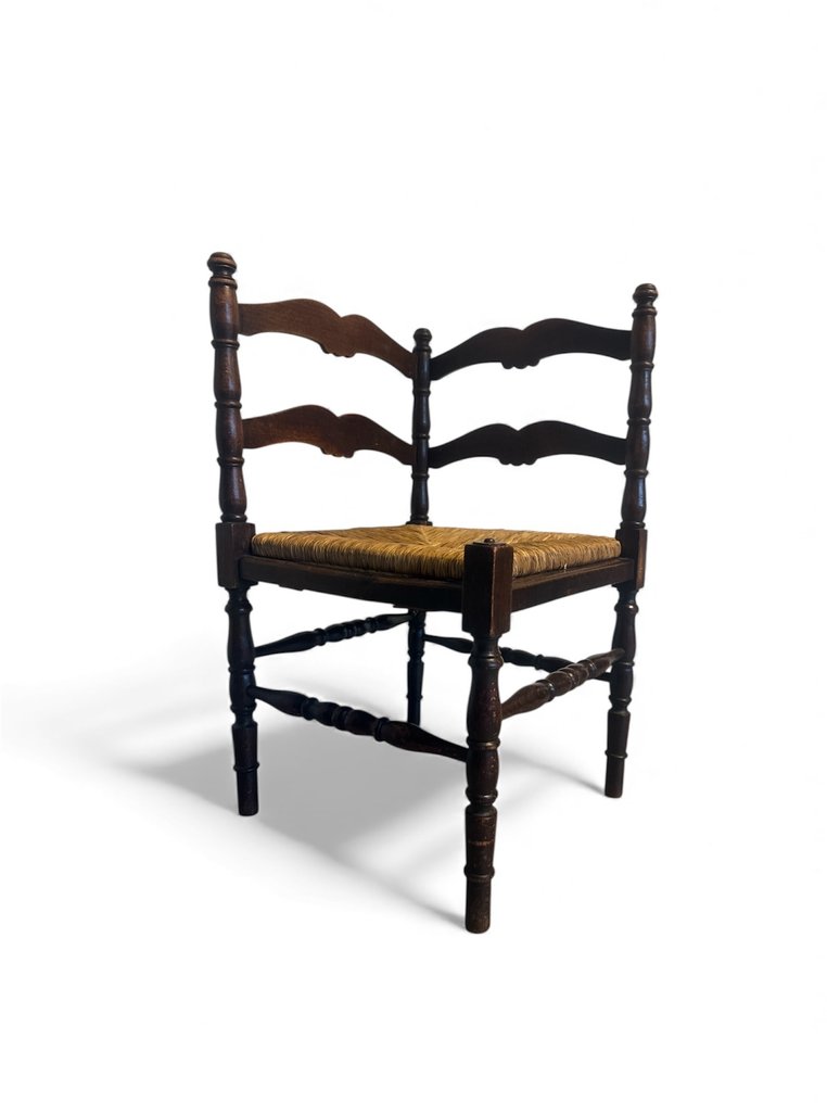 椅子 - 橡木 - 古董橡木角落椅 #1.0