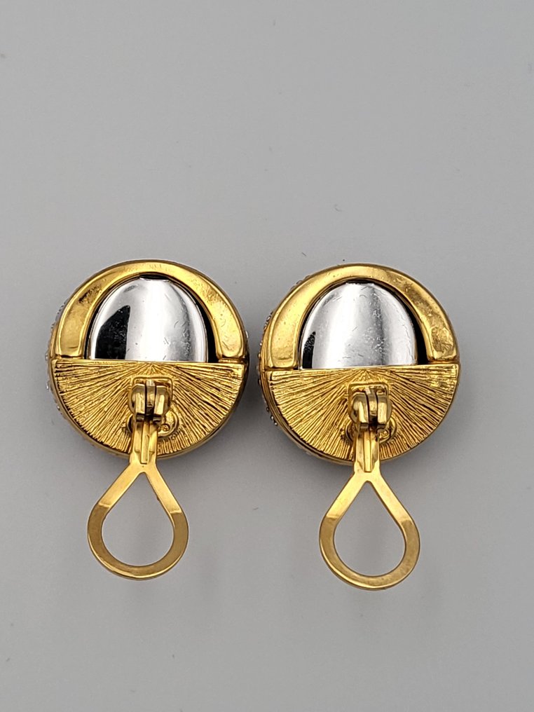 Joan Rivers - 可调节缝制耳环 – Joan Rivers Classics Collection – 可更换的宝石 - 大耳环 #1.0