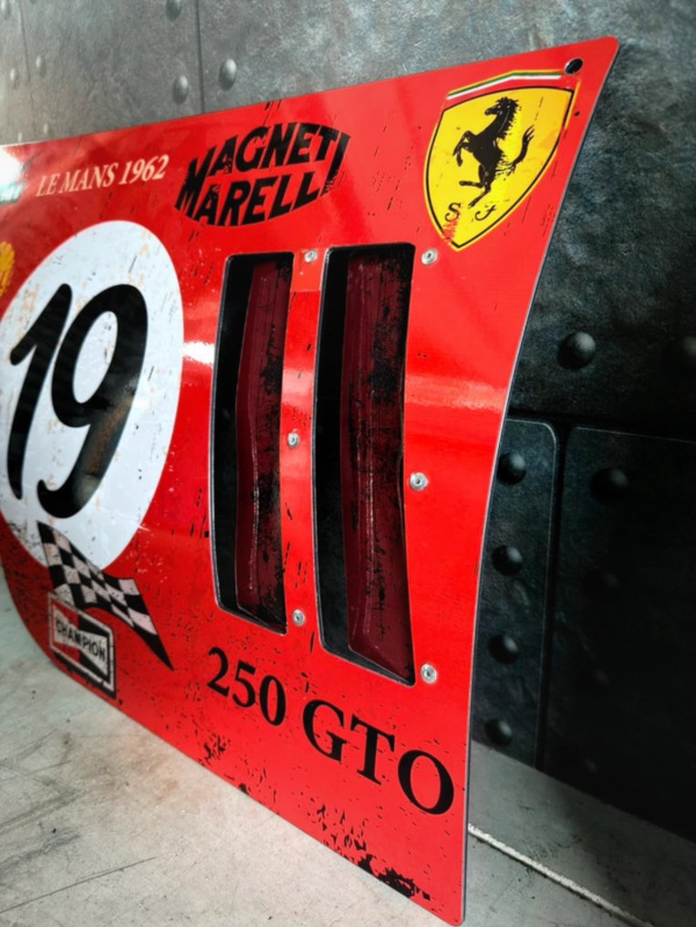 大型法拉利250 GTO赛车翼——来自勒芒传奇的复古金属墙饰 - Ferrari #2.1