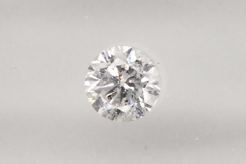 没有保留价 - 1 pcs 钻石  (天然)  - 0.30 ct - 圆形 - I2 内含二级 - 安特卫普宝石报告（GRA） #1.0