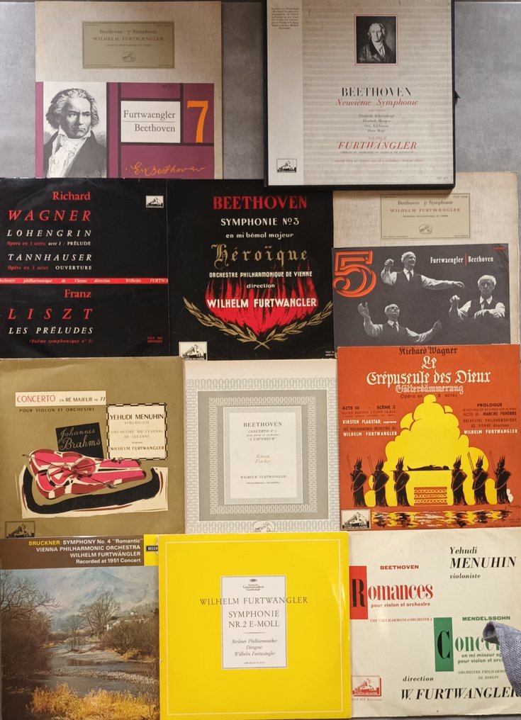 Wilhelm Furtwängler - Collection of 12 x albums - 多个标题 - 黑胶唱片 - Various pressings - 1954 #1.0