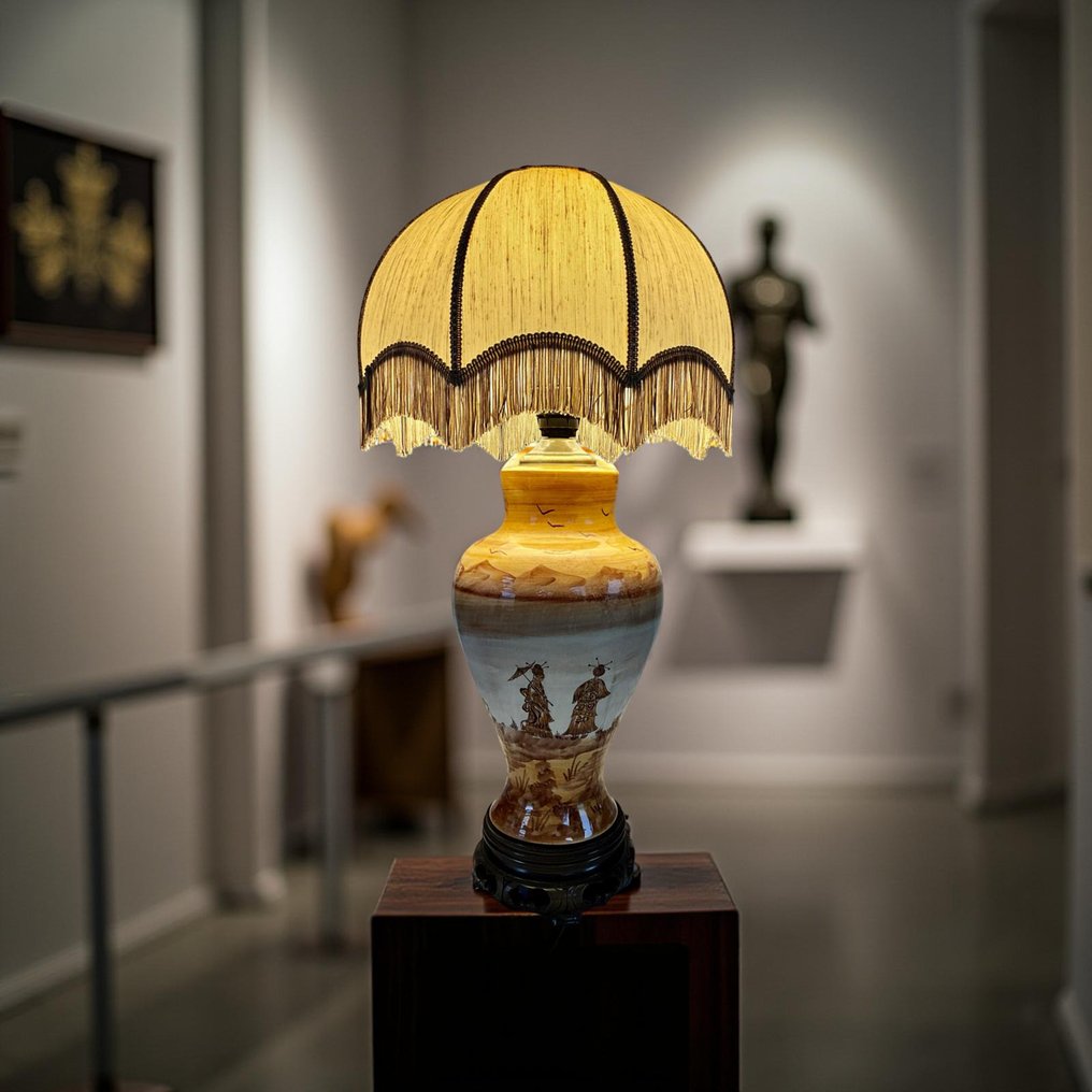 燈 - 陶瓷, 木, 紡織品 - 亚洲风格 #1.0