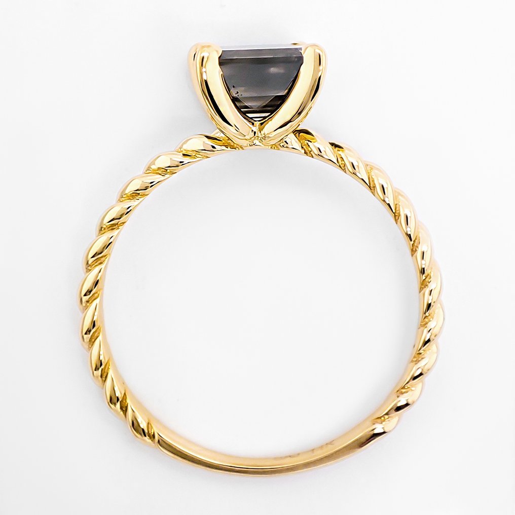 Sans prix de réserve - Bague - 14 carats Or jaune - 1.53ct. tw. Diamant (Couleur naturelle) #2.1