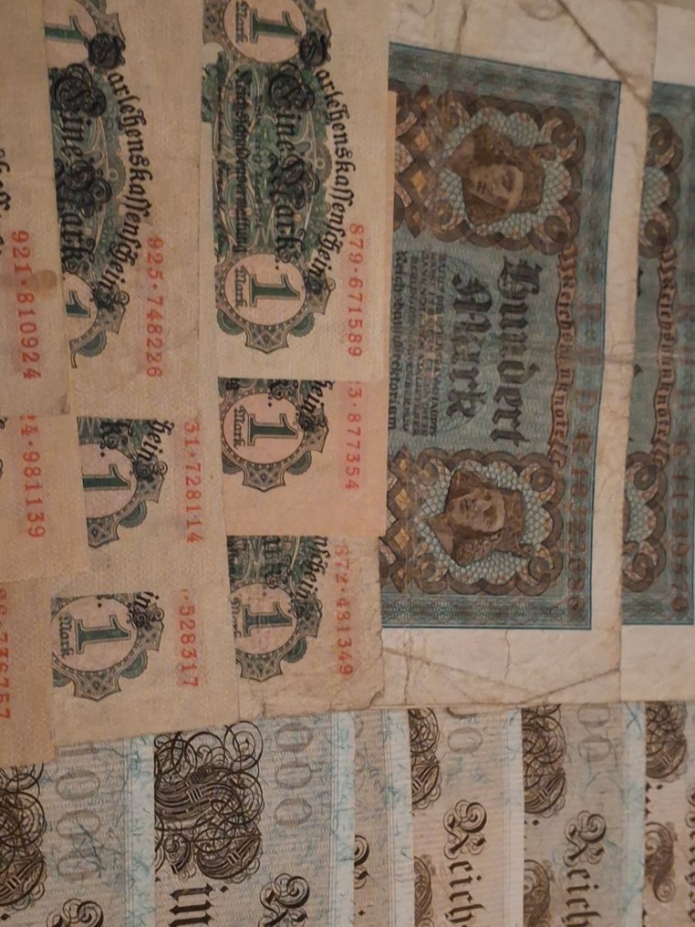 德国. - 126 Banknotes - 1910/1922  (没有保留价) #2.1