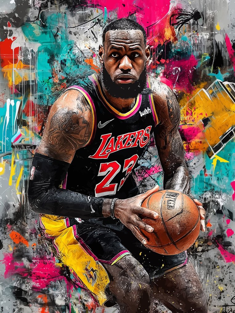 IPR Graph - Fuerza en la Cancha: LeBron James y la Explosión Cromática #1.0