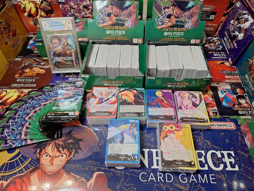 Bandai Graded card - One Piece - Silvers Rayleigh OP12-001 Alternate art - Graad 9.5 #1.0