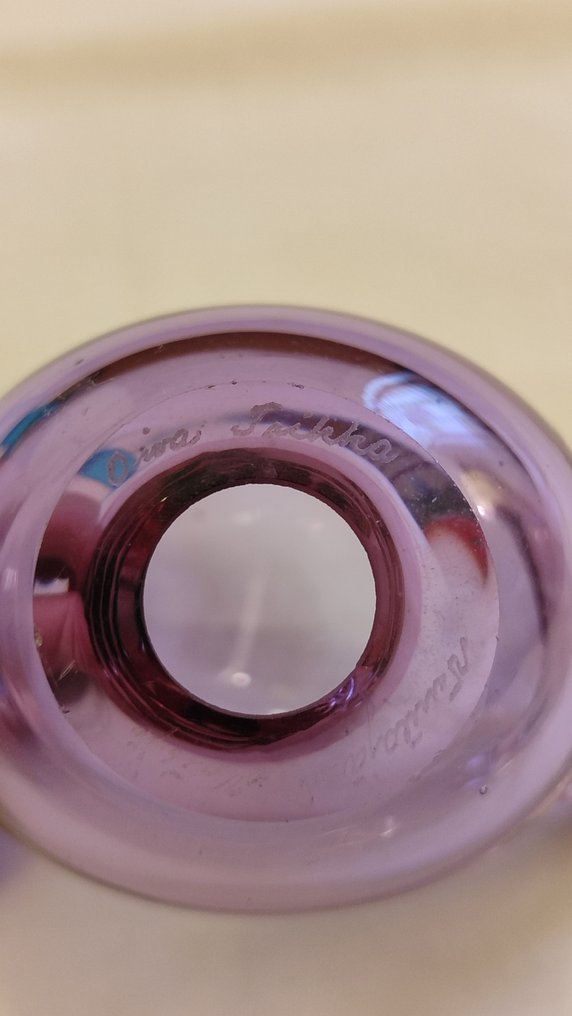 Iittala - Oiva Toikka - Miniaturfigur - Flycatcher (Acchiappamosche) (2) - Glas #2.1