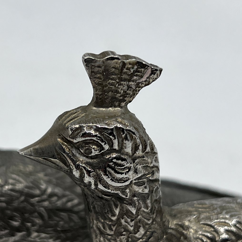 Statue, Set decoratieve vogels - 10 cm - Silverplated - 1960 #2.1