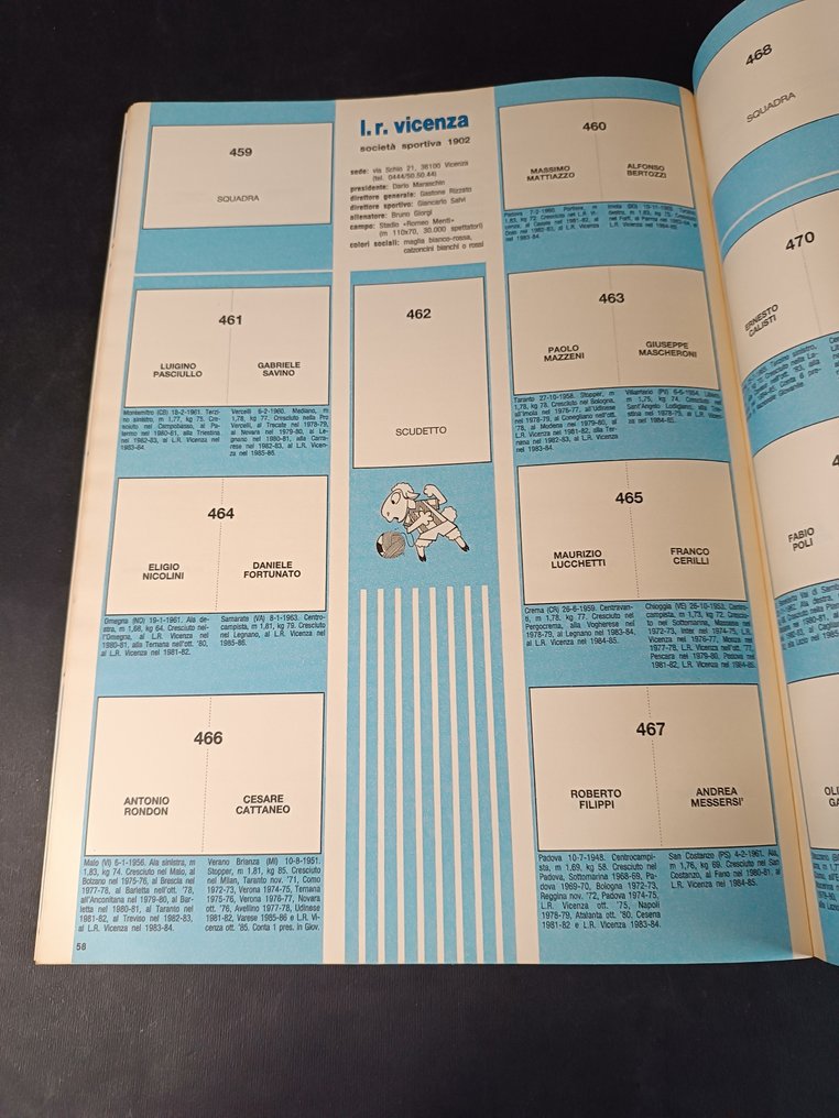 Panini album calciatori vuoto calciatori 1985/86 con cedola - 1 Empty Album - Good (GD) #1.0