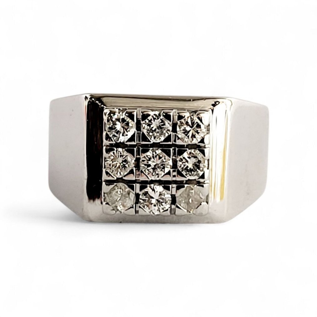 Δαχτυλίδι - 18 καράτια Λευκός χρυσός - 0.36ct. tw. Διαμάντι (Φυσικό) #1.0