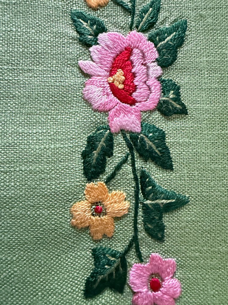 Asciugamani ricamati a mano - Towel (2) - 95 cm - 60 cm - Pure Linen #2.1