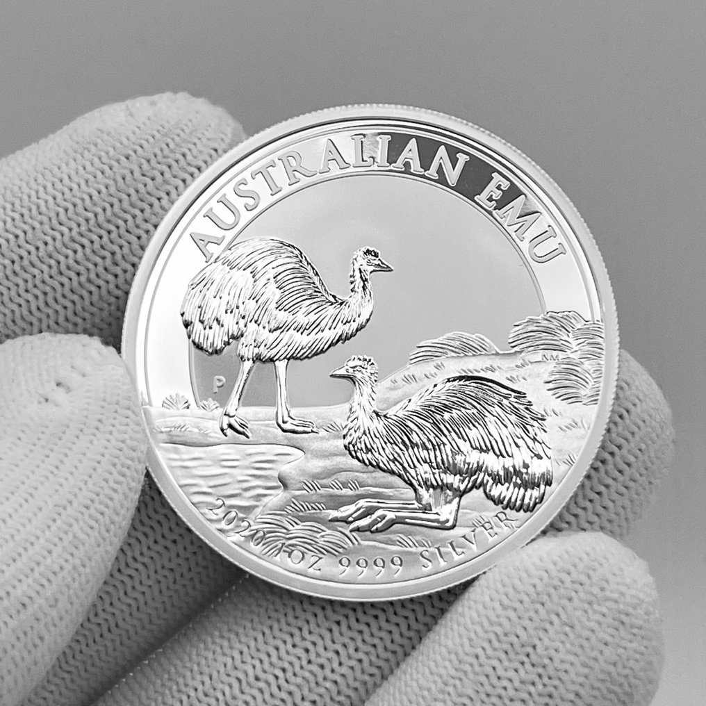 Αυστραλία. 1 Dollar 2020 – Australian Emu – 1 oz Silver coin – Ag .9999 (χωρίς τιμή ασφαλείας) #1.0