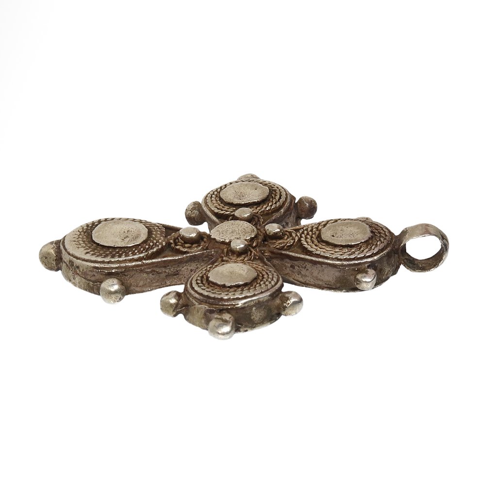 Replik eines Byzantinischen Silber Cross pendant #4.3