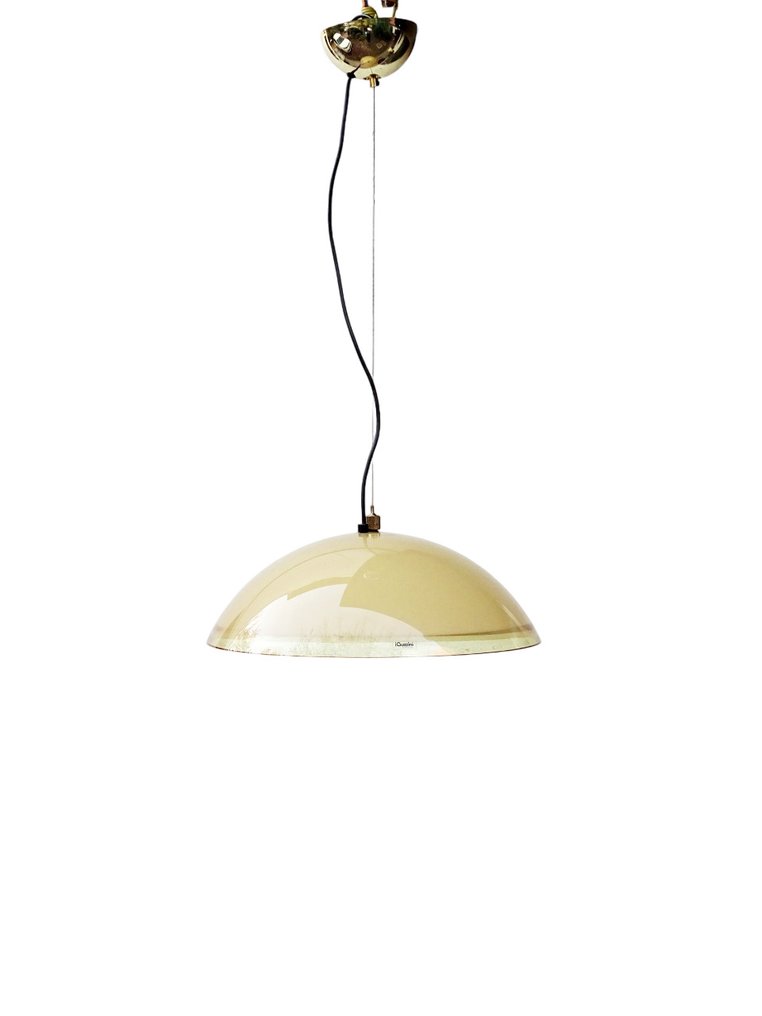 Iguzzini - Franco Bresciani - 吊灯 - Raro 吊灯型号 Baobab "3074" - 镀金黄铜, 丙烯酸树脂 #2.1