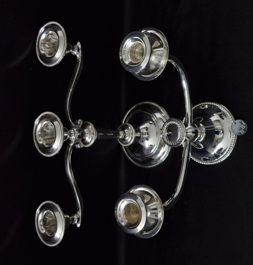 Κηροπήγιο διακοσμημένο με περίφραξη (2) - Επάργυρο, Επιχρωμιωμένο - 1x3armig/1x2armig #3.2