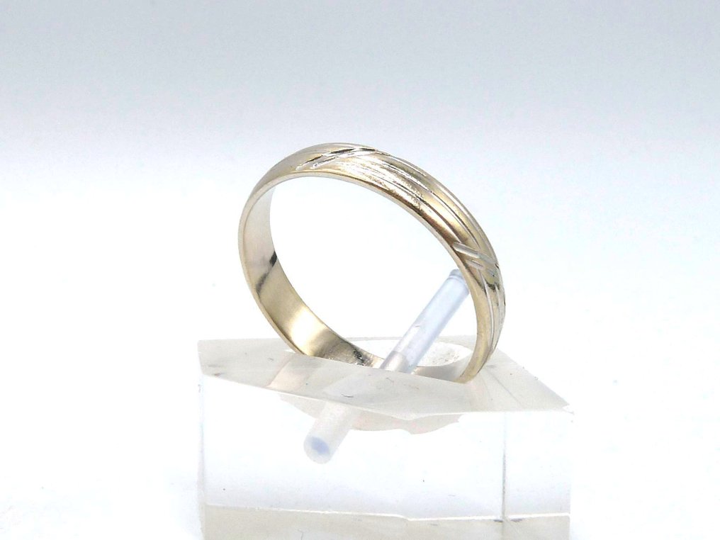 Nincs minimálár - Gyűrű - 9 Kt Fehér arany #4.3