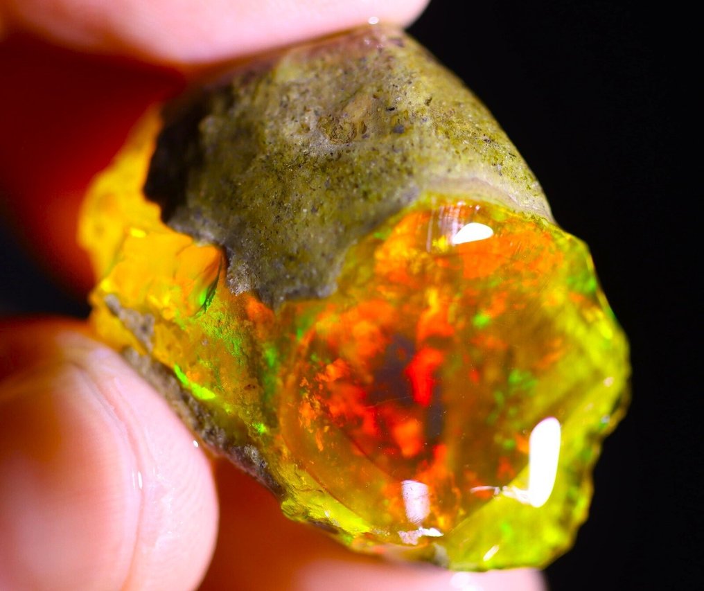 43.7 克拉 - 天然水晶蛋白石 粗略 - 观看视频- 8.74 g #2.1