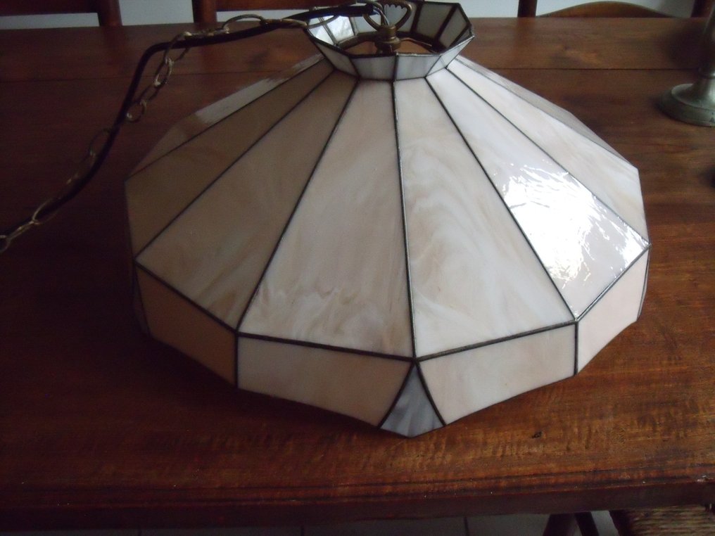Tiffany style - Lampada a sospensione - lampada a sospensione - Vetro legato a piombo - Vetro in piombo, madreperla #3.2