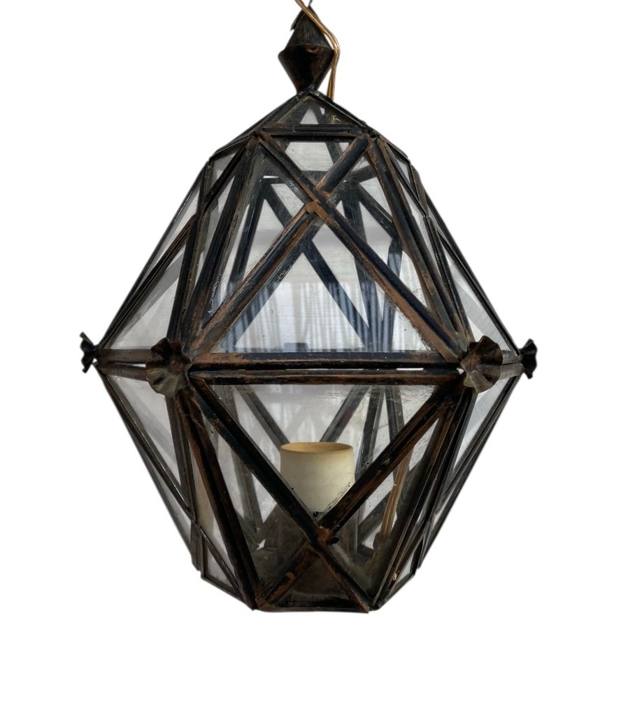 Lampada a sospensione - Ottone, Vetro #1.0