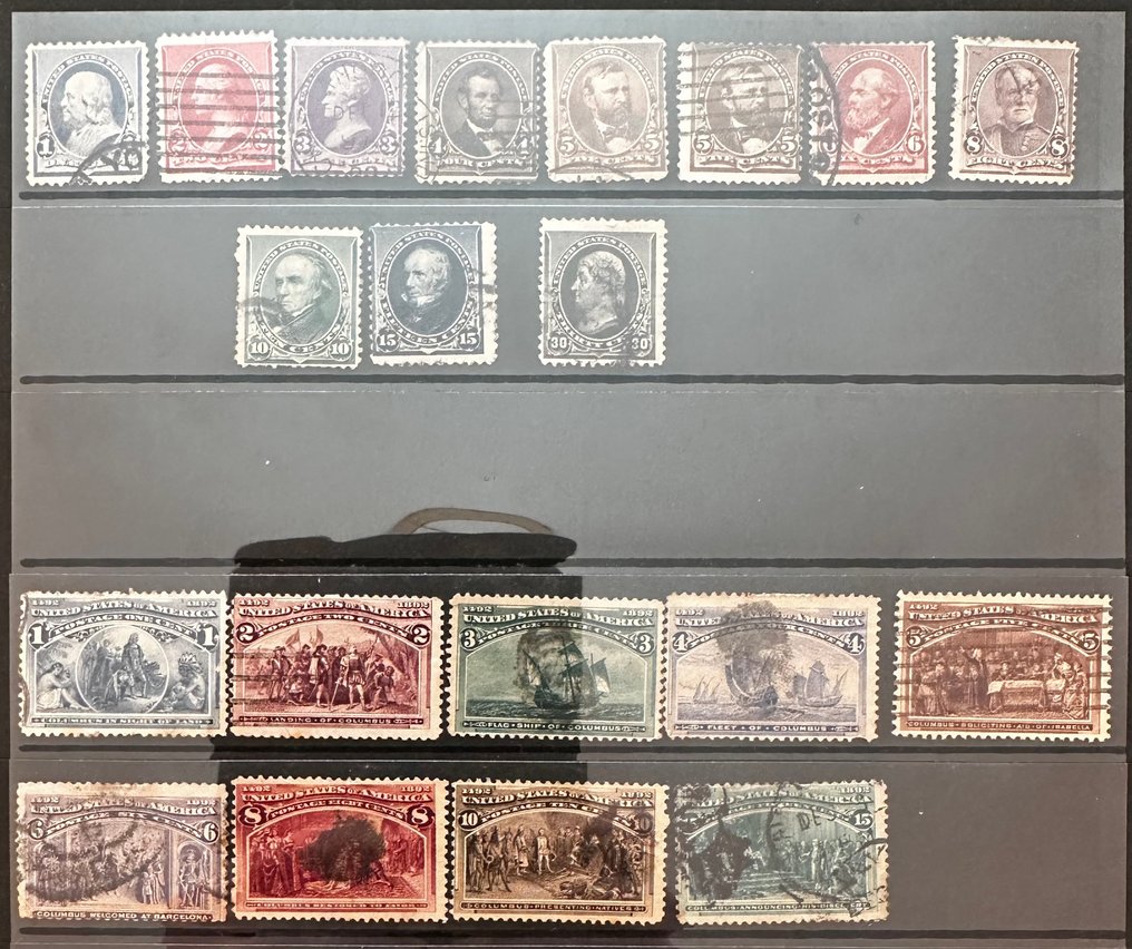 美國 1869 - 早期美国邮票收藏 #1.0