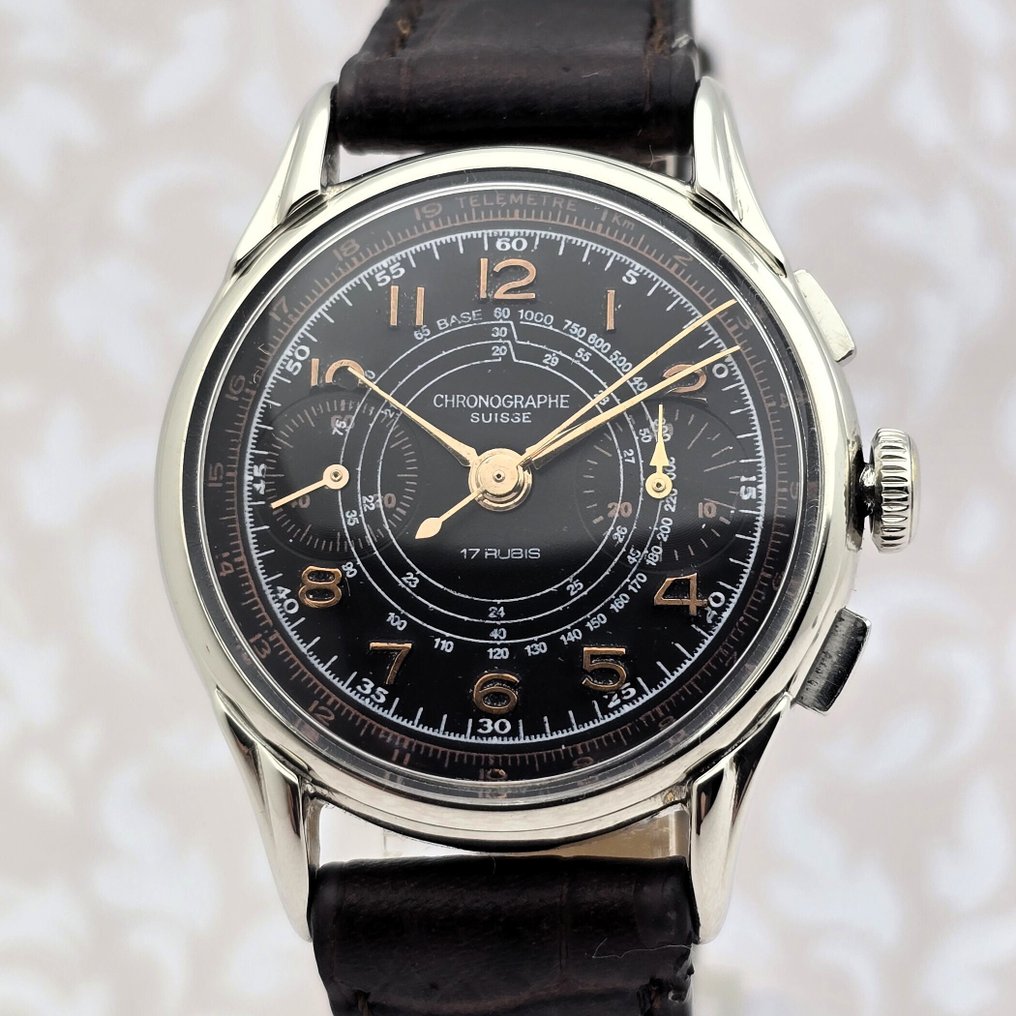 Chronographe Suisse - Cal. Landeron 48 - Senza prezzo di riserva - Uomo - 1900-1949 #1.0