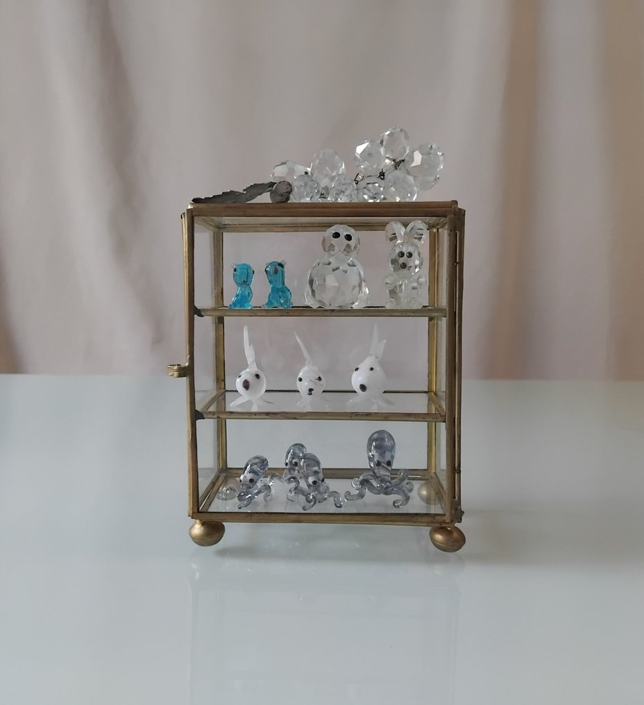 主題系列 - 带有展示柜的玻璃动物和糖果微缩模型 - Stile Murano #2.1