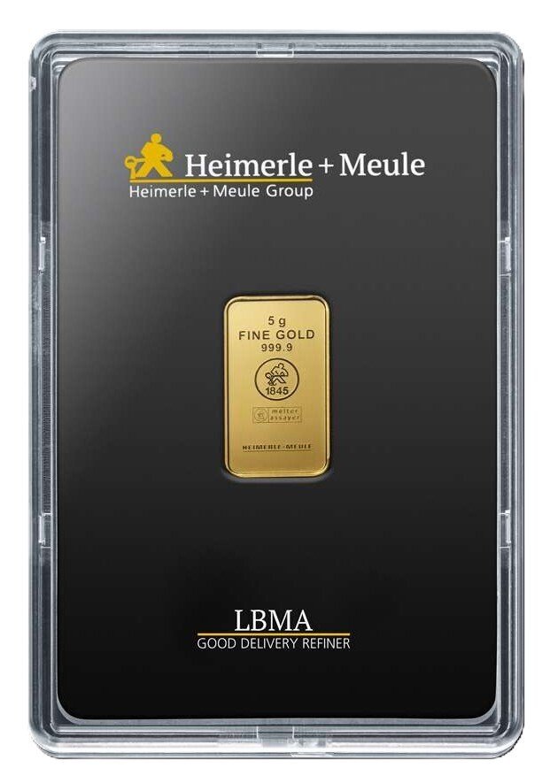 5 grammi - Oro .999 - Heimerle + Meule - Sigillato #2.1