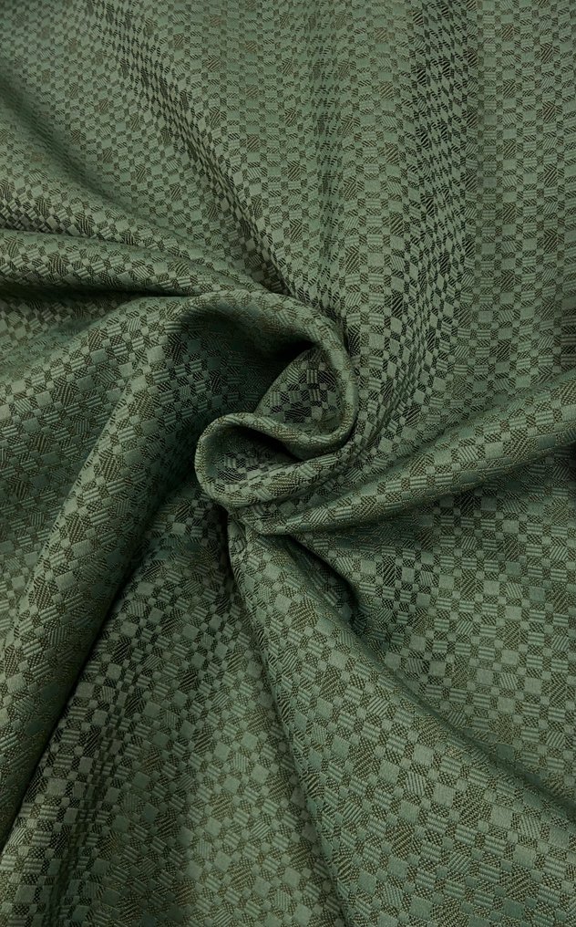 Textil operat vopsit pe vopsit verde pădure în dublă înălțime. - Țesătură tapițerie - 400 cm - 280 cm #1.0