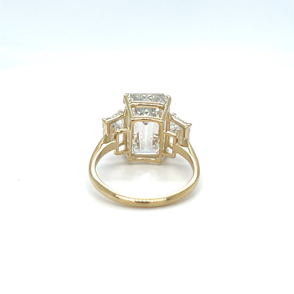 戒指 - 14 克拉 黃金 -  9.12ct. tw. 鉆石 (實驗室培育) - 鉆石 #4.3