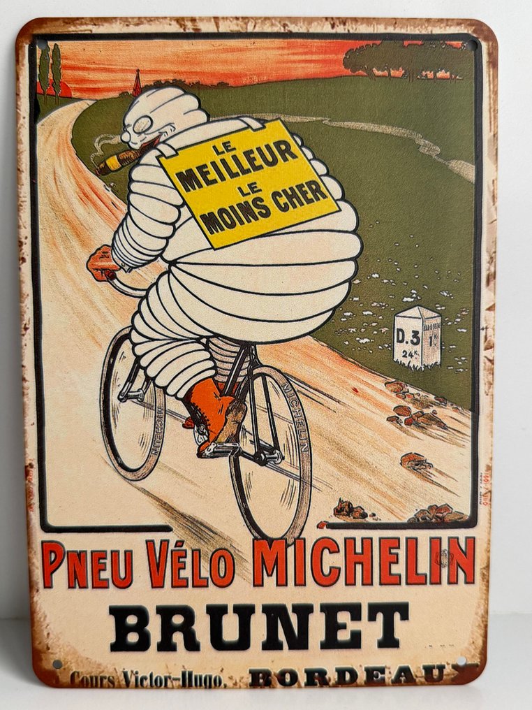 廣告人物 - 单一米其林Bibendum罐装广告Pneu Vélo - 2000-2010 #1.0