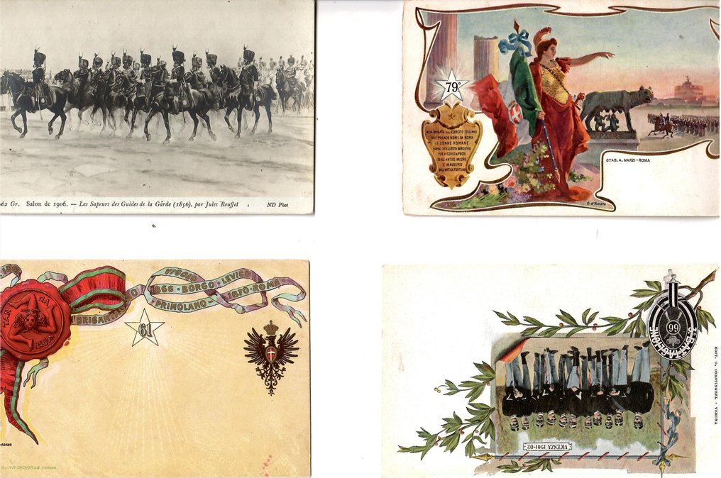 義大利 - 軍事, 第一次世界大戰, 廣告, 海洋的, 1915年国家预备金认购与团级 - 战争场景 - 明信片 (56) - 1900-1915 #4.3