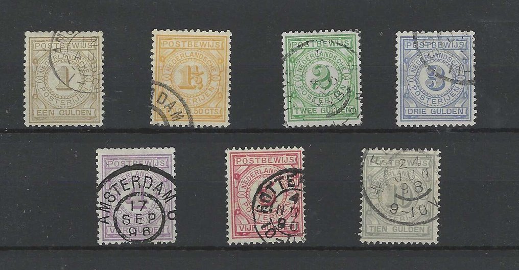 Hollandia 1884 - Postai bélyegek - NVPH PW1/PW7 #1.0