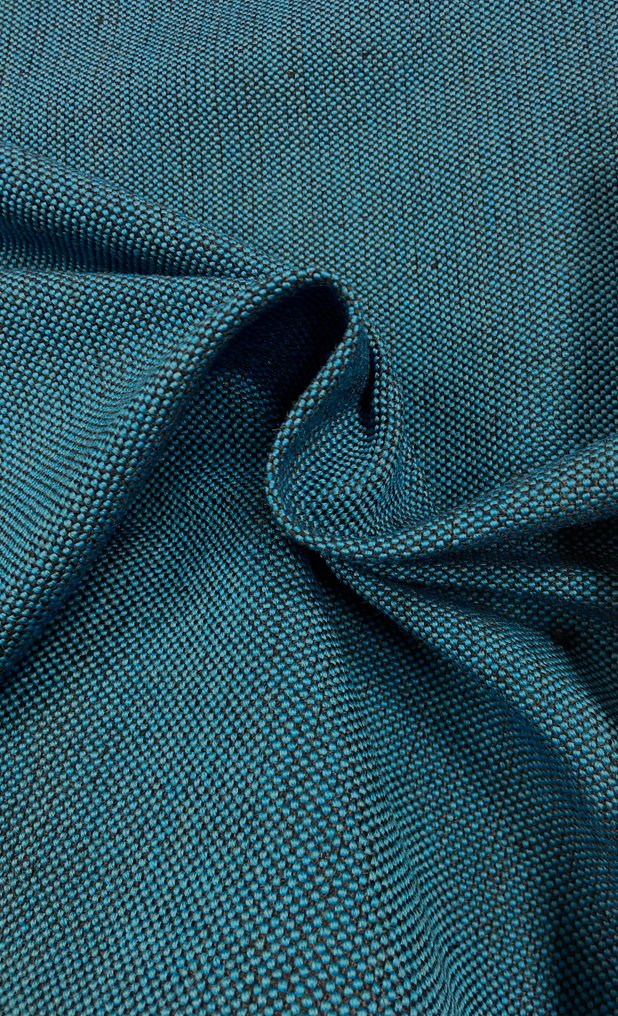 意大利制造的蓝电和黑色混纺交织面料 - 室内装潢面料  - 500 cm - 140 cm #1.0