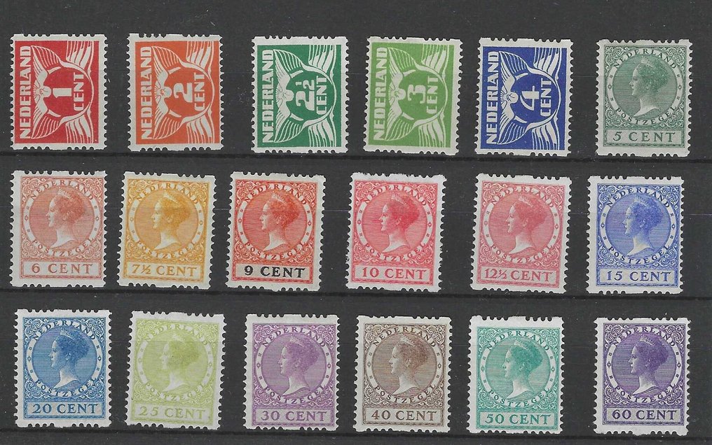 Netherlands 1925 - Double-sided Roltanding without watermark - R1/18 #1.0