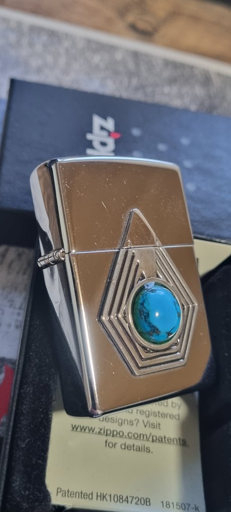 Zippo - Original Zippo Rarität Türkis Sammler Stück - No reserve price - Lighter - Chrome #2.1