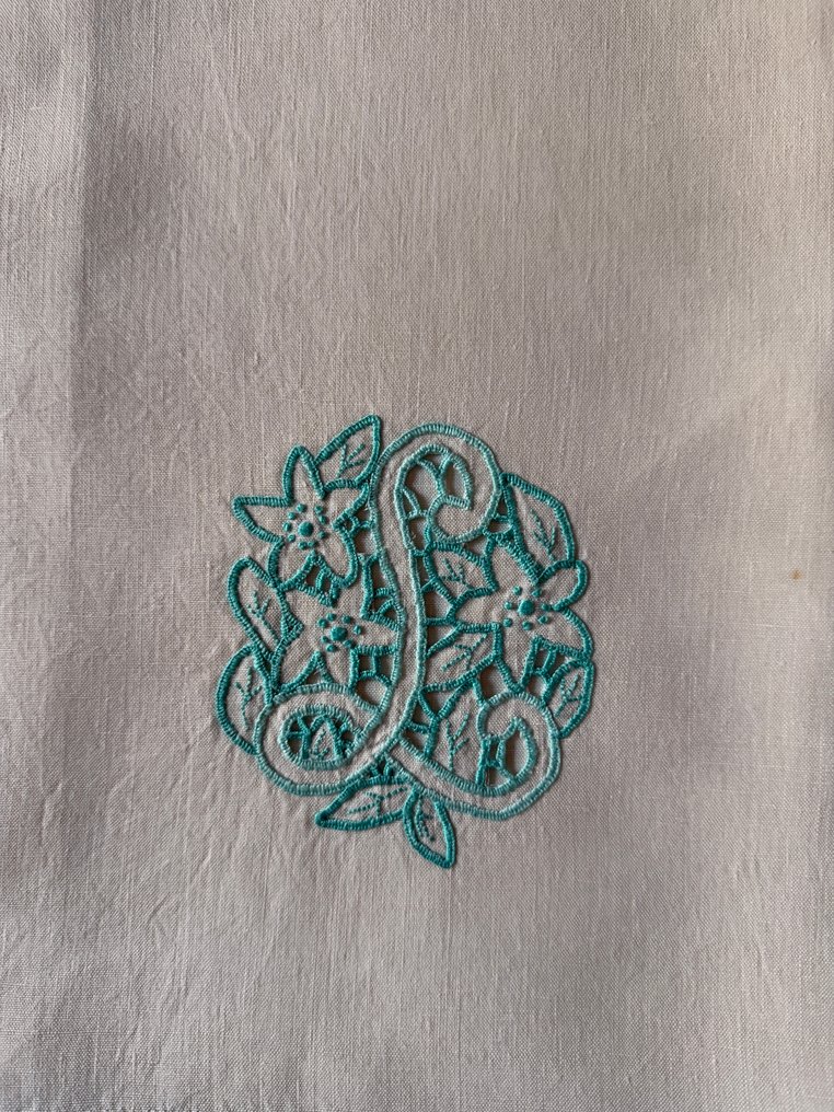 Asciugamani ricamati a mano - carved - Towel (2)  - 108 cm - 63 cm - Pure Linen #3.2