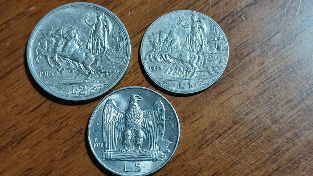 Italy. Lotto 3 argenti (Aquilotto, Quadriga Briosa, Caravelle)  (No reserve price) #3.2