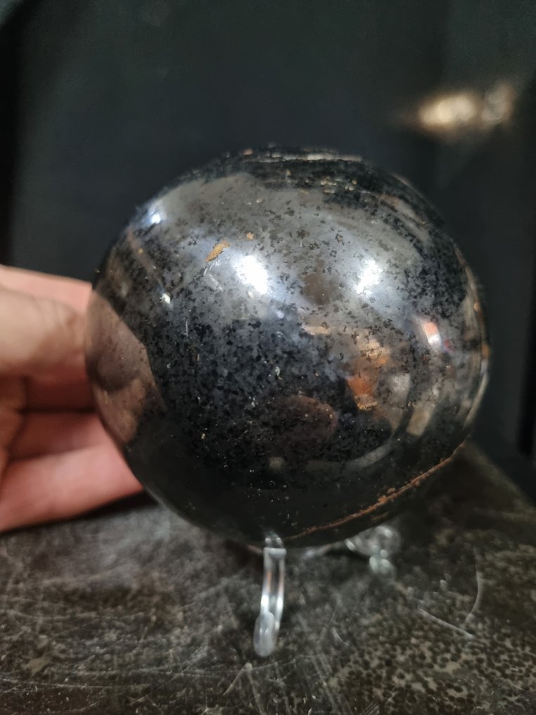 Seltene große Hematitkugel Heilsphäre - Höhe: 88 mm- 1796 g #1.0