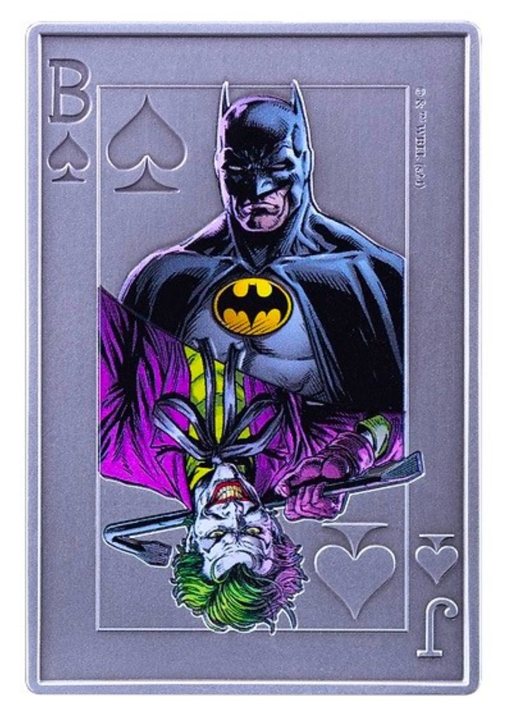 Samoa. 5 Dollars 2024 DC Comics - Batman Vs. Joker, Coloured, Box, 2 Oz #1.0