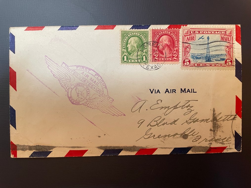 墨西哥  - 墨西哥 + 美国 + 欧洲 + 130字以上的航空邮件 + 推荐，前31个航班包括在内 - Yvert + Scott #1.0