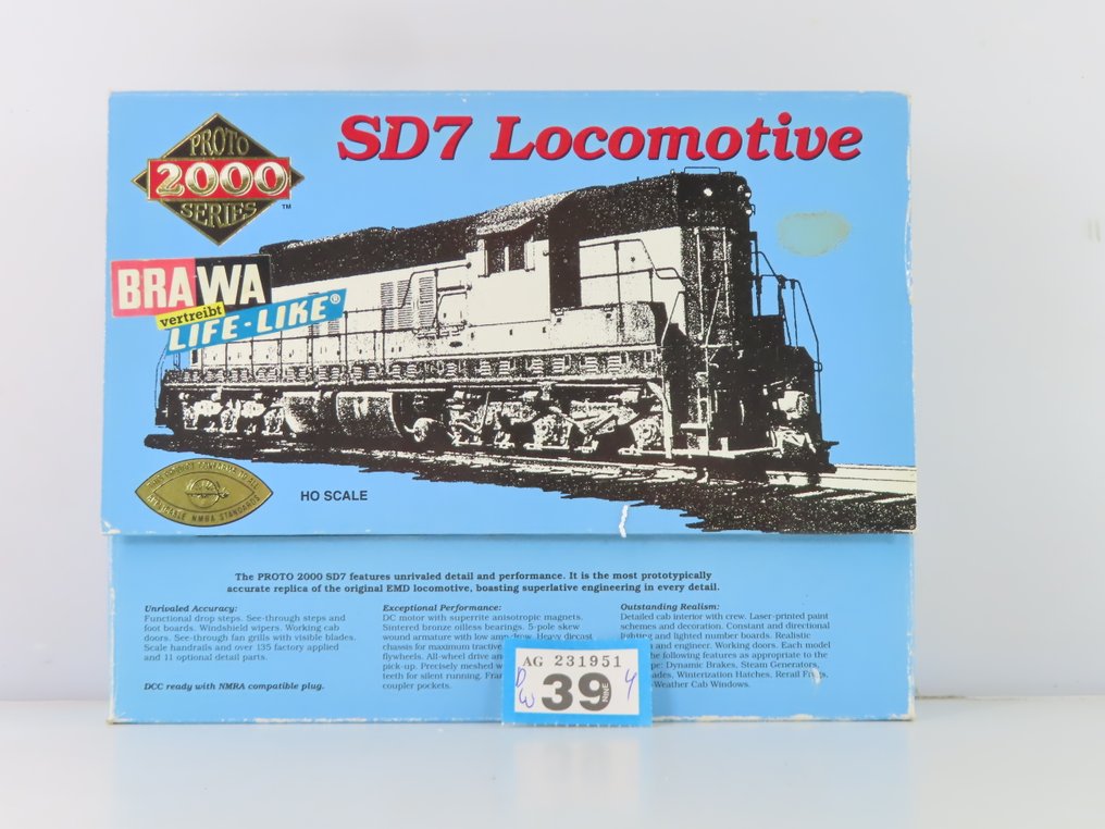 Proto 2000, Brawa H0 - 0874 - Locomotive diesel (1) - EMD SD7 - Union Pacific Railroad #2.1