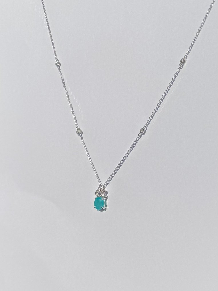 Colar - 18 K Ouro branco - 0.71ct. tw. #3.2