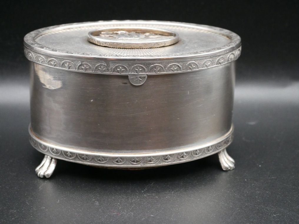 Μουσικό κουτί με μεταλλικό ρολό - 1970-1980 - Ασημένιο μουσικό κουτί #4.3